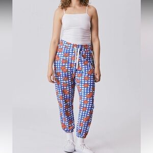 Divina Divine Bolivia Joggineta Vichy Floral Jogger Pants Sweatpants P